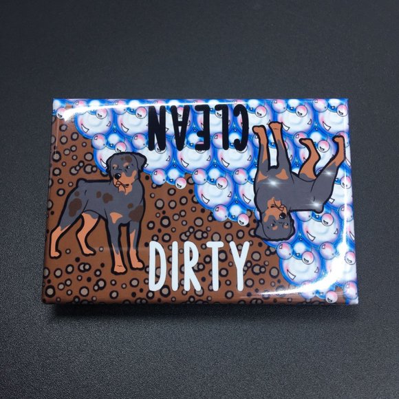 Rottweiler Dog Dishwasher Magnet Kitchen Decor - Picture 4 of 6